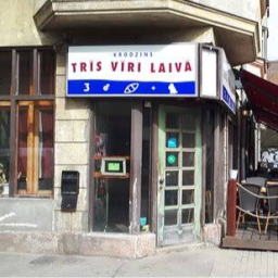 Trīs vīri laivā, Riga, AVOTU IELA 35